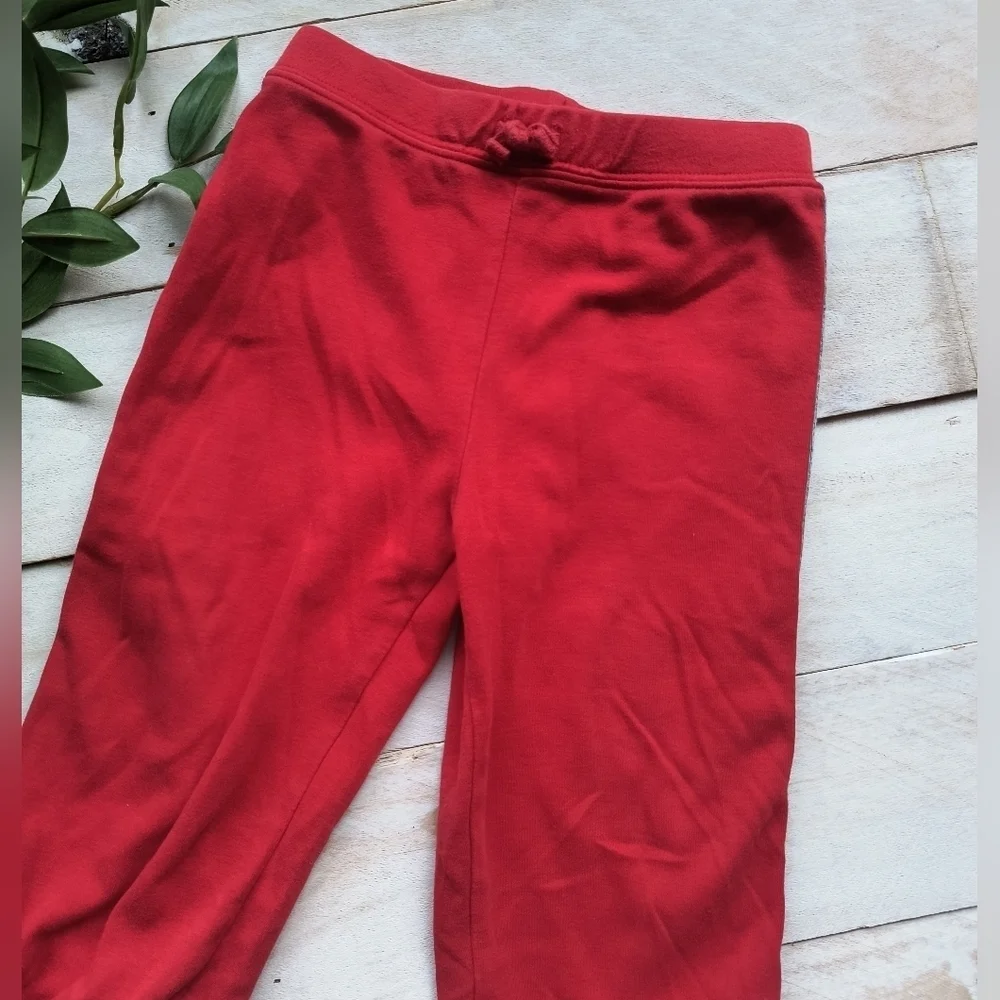 Carter's Toddler Boys Sweatpants Jogger Pants Red Gray Size 24 Months